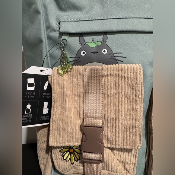 Studio Ghibli My Neighbor Totoro Soot Sprite Multi-Pocket Backpack - Picture 3 of 10